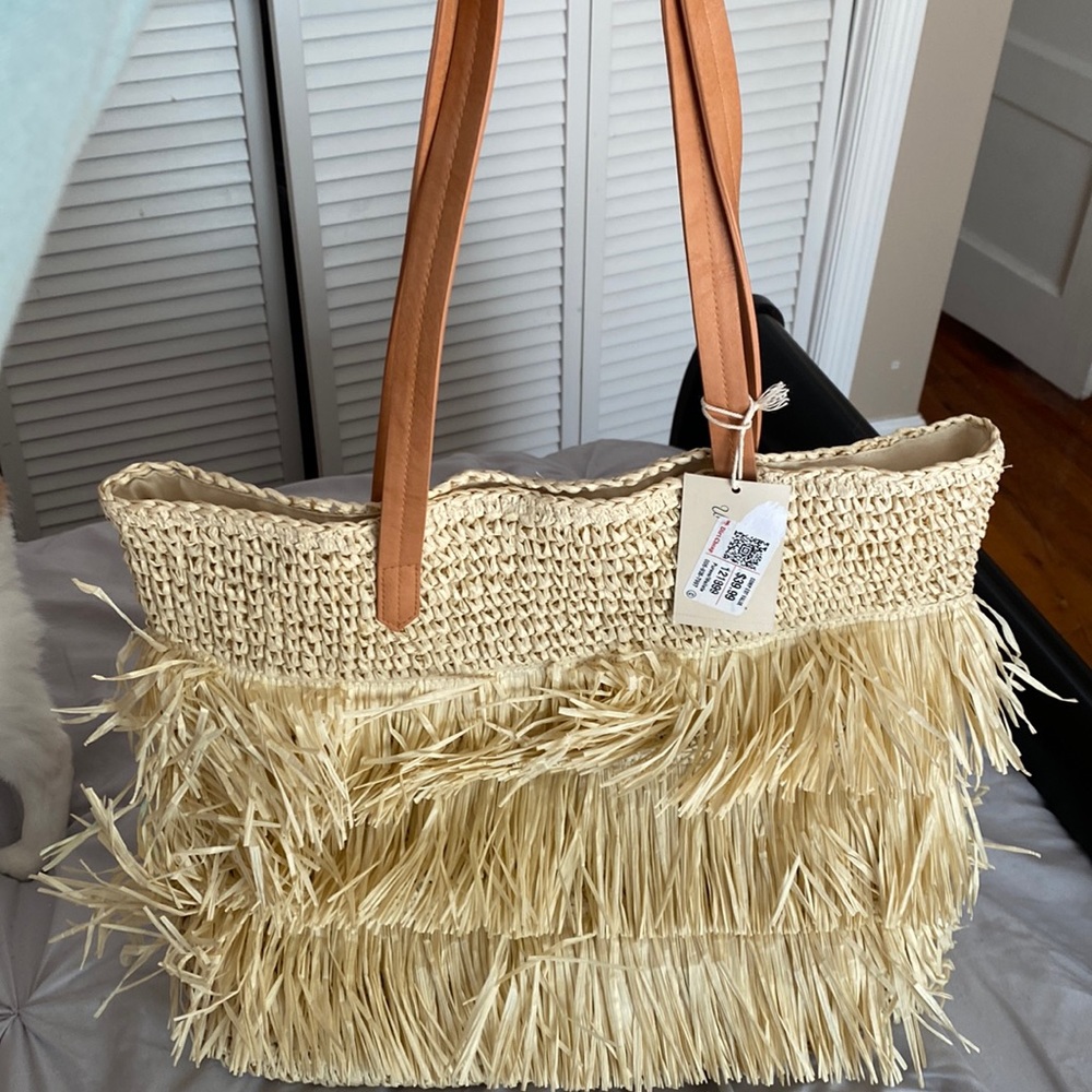 Beach bag- raffia bag